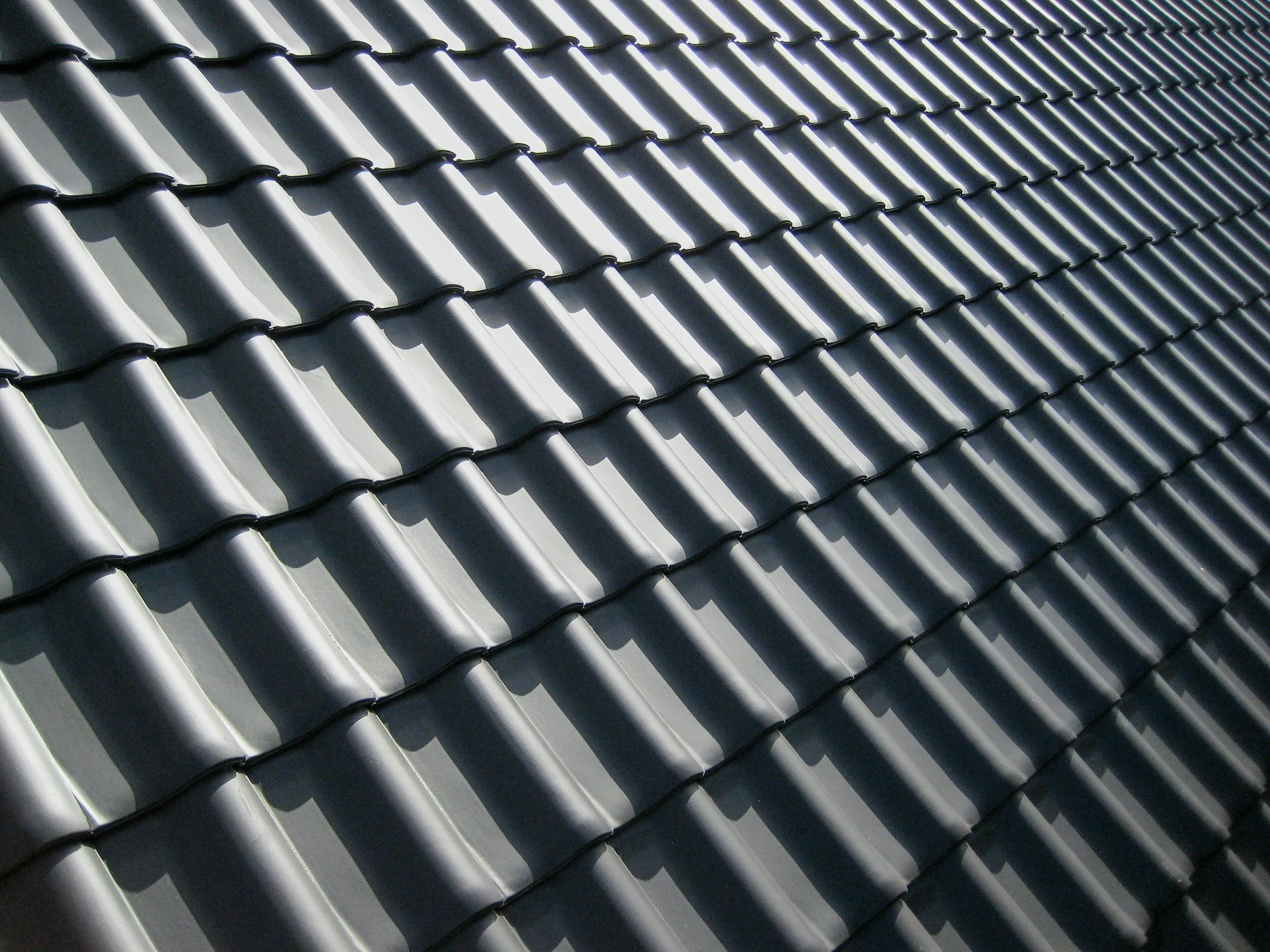 Close up of grey tiles